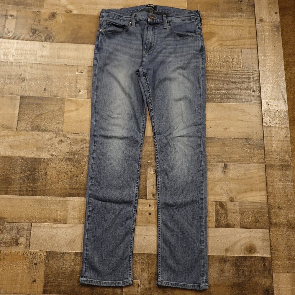 PAIGE Men’s Slim Straight Jeans in Light Blue Wash